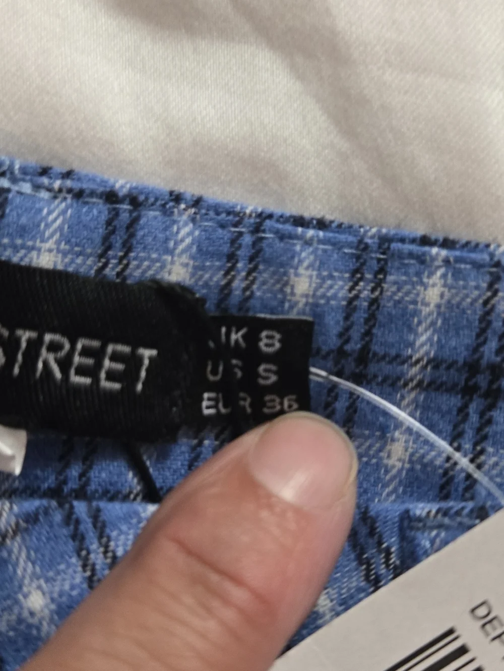 Daisy Street For Hot Topic Blue Plaid Wide Leg Trouser Blue NWT Sz Small